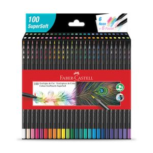 Colores Faber-Castell SuperSoft x 100 unidades
