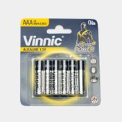 Baterías alcalinas Vinnic® AAA x 6 unidades