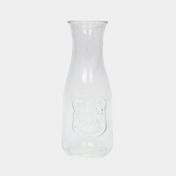 Set de vasos de vidrio de 480 ml x 6 unidades + base de madera