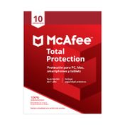 McAfee Total Protection, 10 dispositivos x 1 año