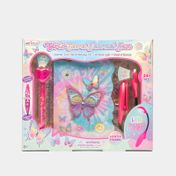 Diario infantil secreto con lámpara x 3 piezas, diseño mariposas
