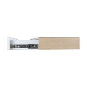 Repisa flotante de madera con cajón