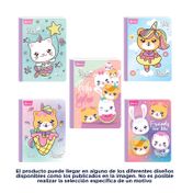Cuaderno cosido de 100 hojas rayado - Peluches (surtido)