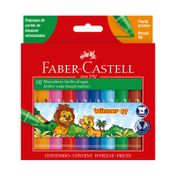 Marcadores Faber-Castell x 10 colores, diseño Winner