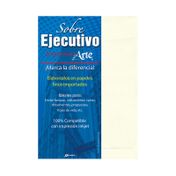 Sobre media carta en opalina crema x 25 unidades