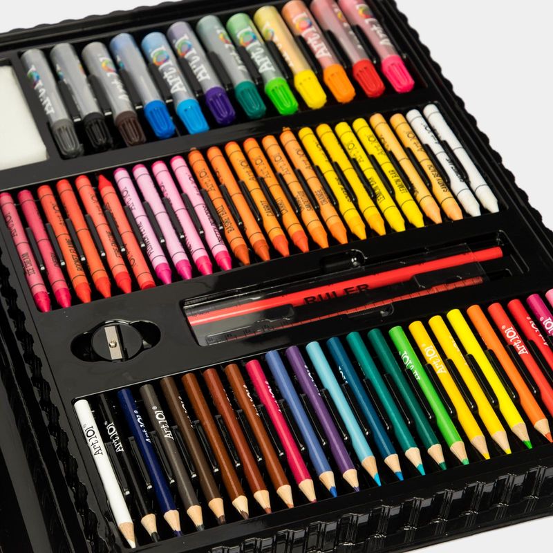 Set Arte Profesional Pintura Dibujo Colores Estuche De Madera, Tiendabacano Colombia