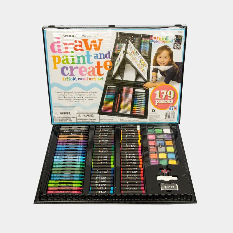 Set de arte 179 piezas art 101 con estuche