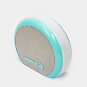 Reloj despertador de mesa color verde menta