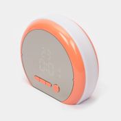 Reloj despertador de mesa color salmón