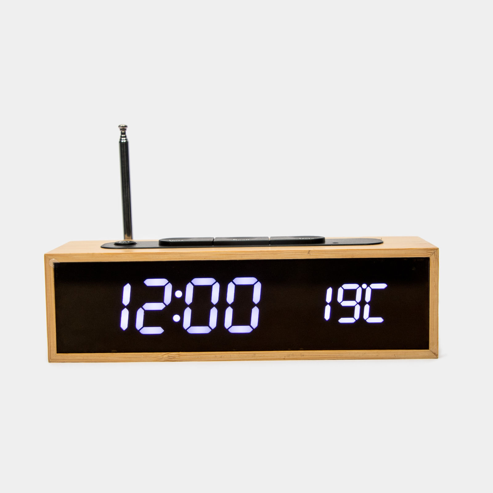 Reloj despertador de mesa con radio