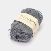 Rollo de lana x 100 metros 50g con Lurex, gris
