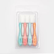 Set de agujas de croché con mango plano x 8 unidades