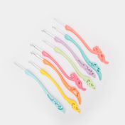 Set de agujas de croché multicolor x 8 unidades