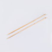 Set de agujas de bambú natural de 5.0 mm x 2 unidades