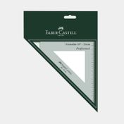 Escuadra Faber-Castell de 45° y 21 cm