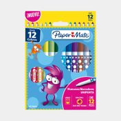 Plumón PaperMate unipunta x 12 unidades