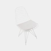 Silla fija Jedah, blanca