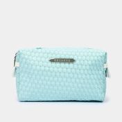 Cosmetiquera rectangular azul claro