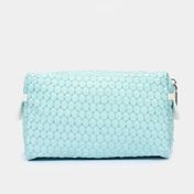 Cosmetiquera rectangular azul claro