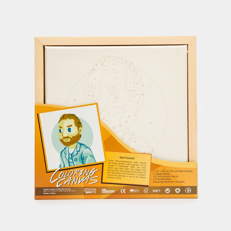 Kit de pintura por números con cuadro de Van Gogh + accesorios