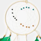 Atrapasueños de 55 cm con plumas verdes
