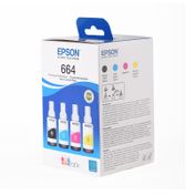 Multipack de tinta Epson T664, 4 botellas de 70 ml cada una