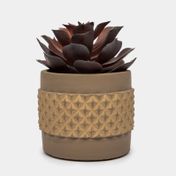 Planta artificial de 14 cm con maceta - carnosa morada
