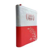Biblia Reina Valera 1960, rosada con plateado