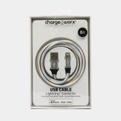 Cable lightning a USB de 1.8 m, plateado