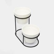 Set para entradas x 2 piezas con base metálica