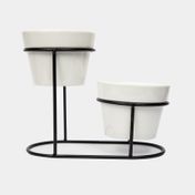 Set para entradas x 2 piezas con base metálica