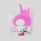 Soporte para pistola de silicona, rosado