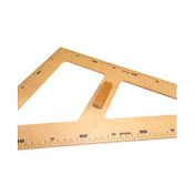 Escuadra de madera de 60° y 50 cm