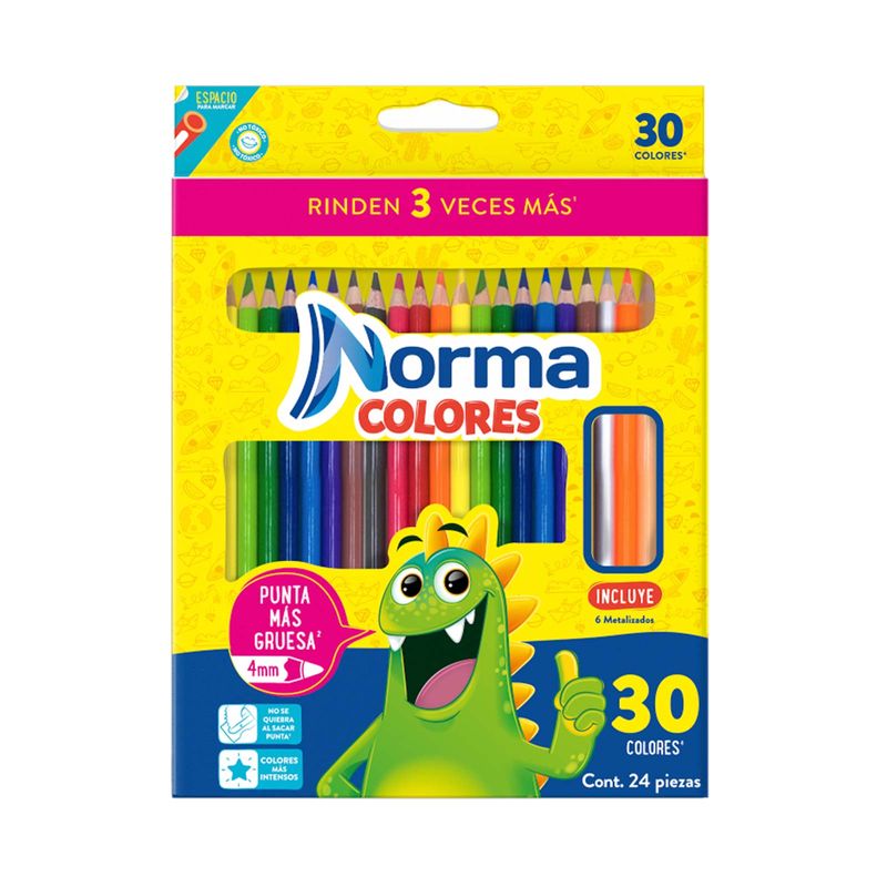 Comprar Lapices De Colores Norma Caja-24 Unidades