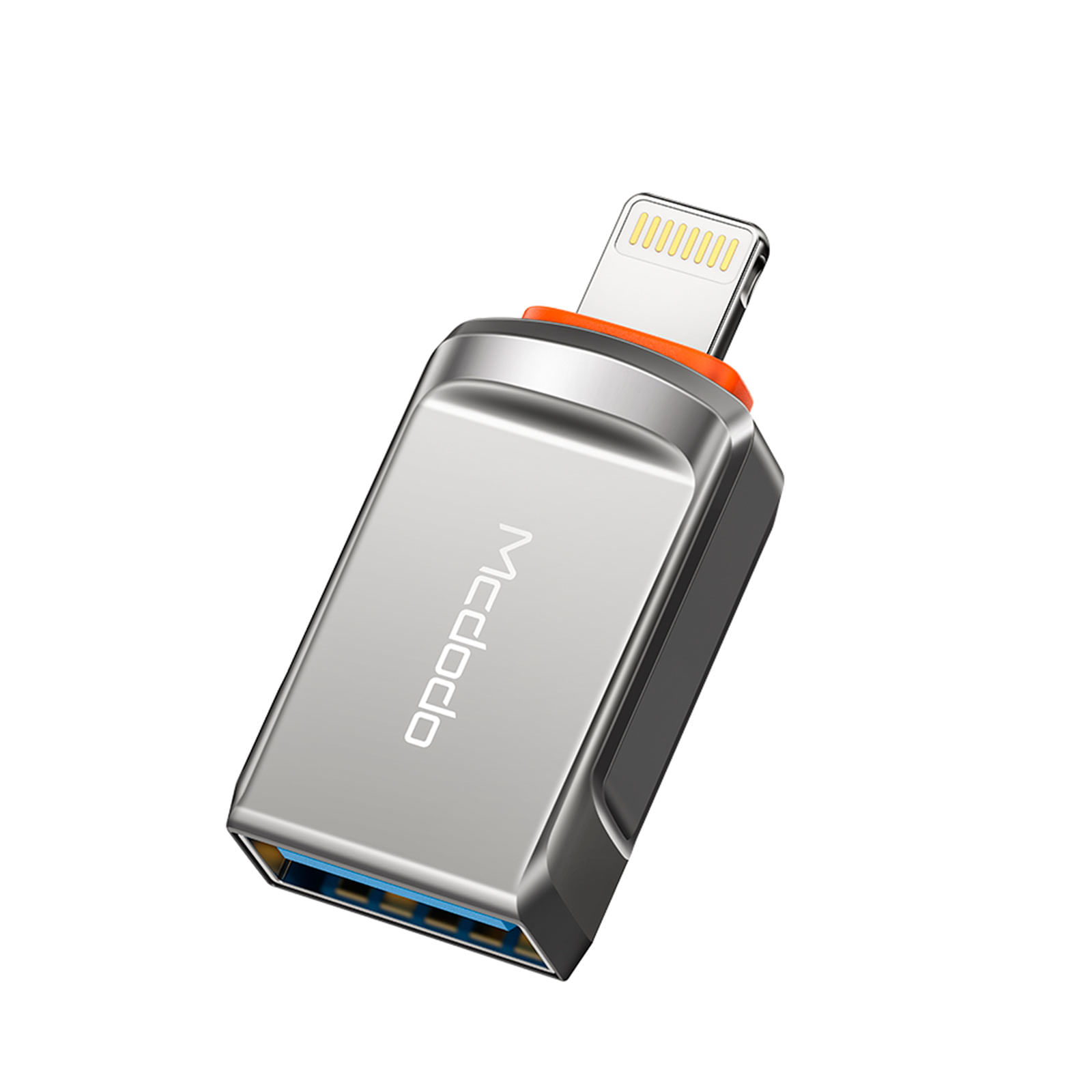 Adaptador Lightning a USB-A 3.0 Mcdodo, plateado