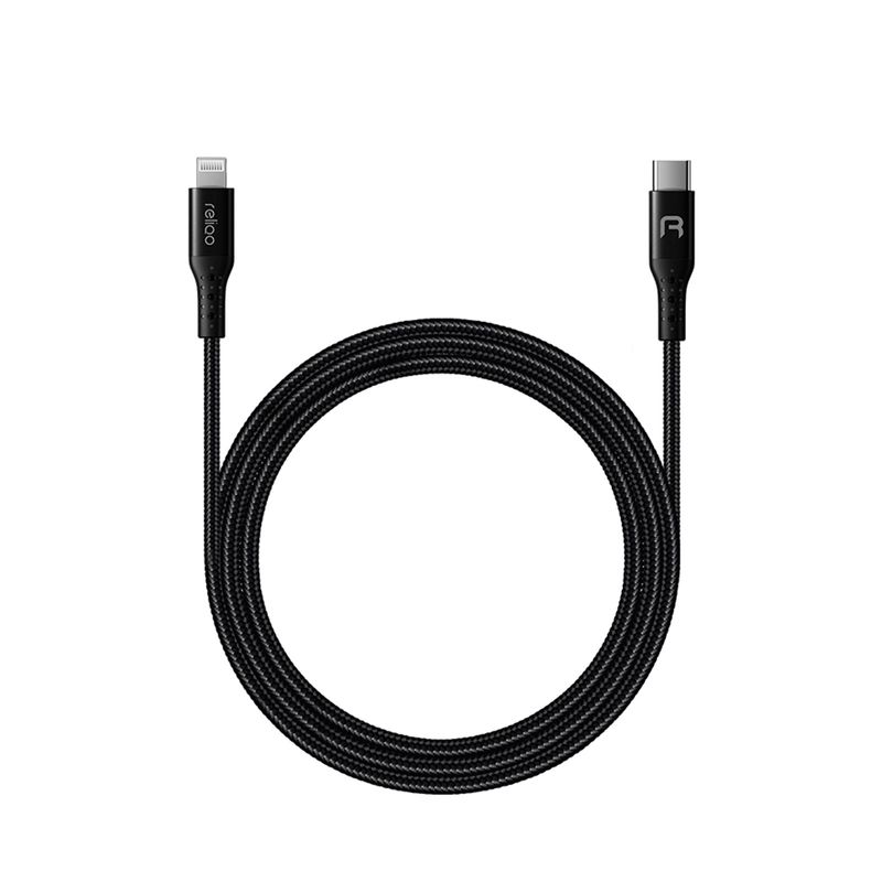 Cable Para iPhone Mcdodo Tipo C A Lightning Corto 20cm Color Negro