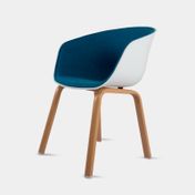 Silla fija Sopó azul con blanco