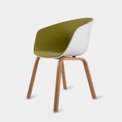 Silla fija Sopó, verde/blanca
