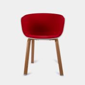 Silla fija Sopó roja con blanco