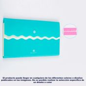 Archivador ondulado de fuelle 1/2 carta con 6 bolsillos (surtido)