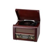Reproductor Bohlinja clásico con tornamesa de 2.3 W x 2 RMS, café