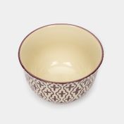 Bowl en cerámica de 700 ml, diseño cruces moradas