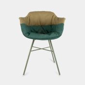Silla Tafel II, café/verde