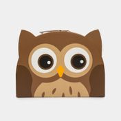 Maletín organizador infantil - búho café x 2 piezas