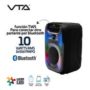 Parlante VTA de 10 W RMS con luces LED tipo flama