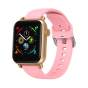 Smartwatch Havit cuadrado dorado/rosa