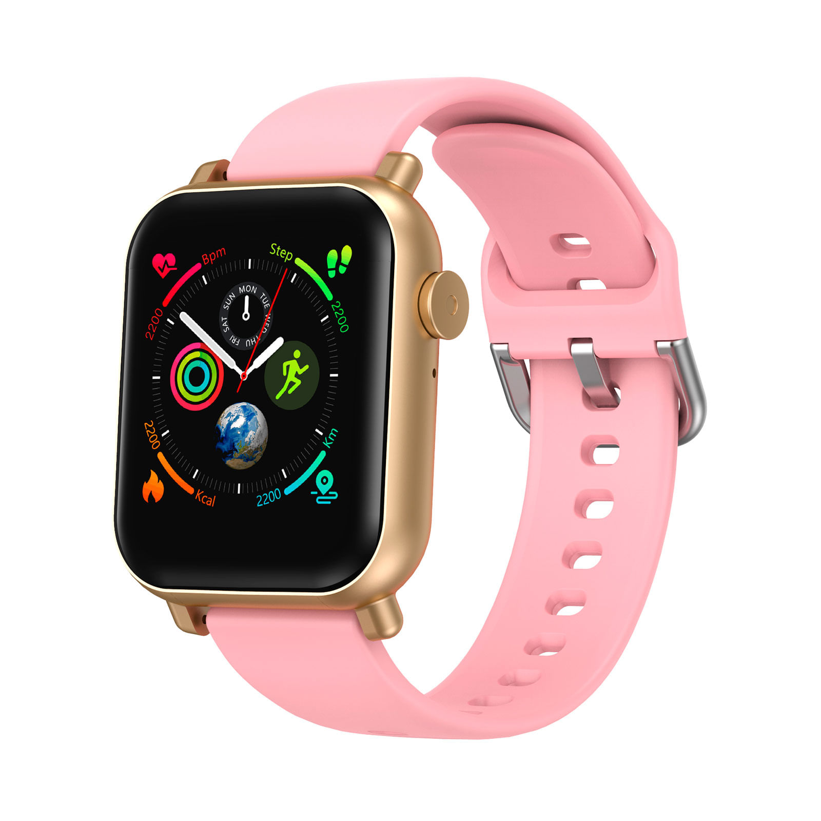 Smartwatch Havit dorado/rosa
