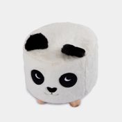 Butaco infantil blanco con negro, diseño oso panda