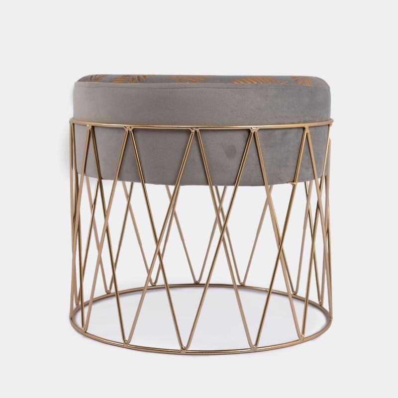 butaco-gris-con-base-metalica-diseno-hojas-doradas-7701016261685