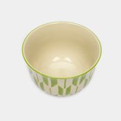 Bowl de cerámica de 700 ml - figuras verdes
